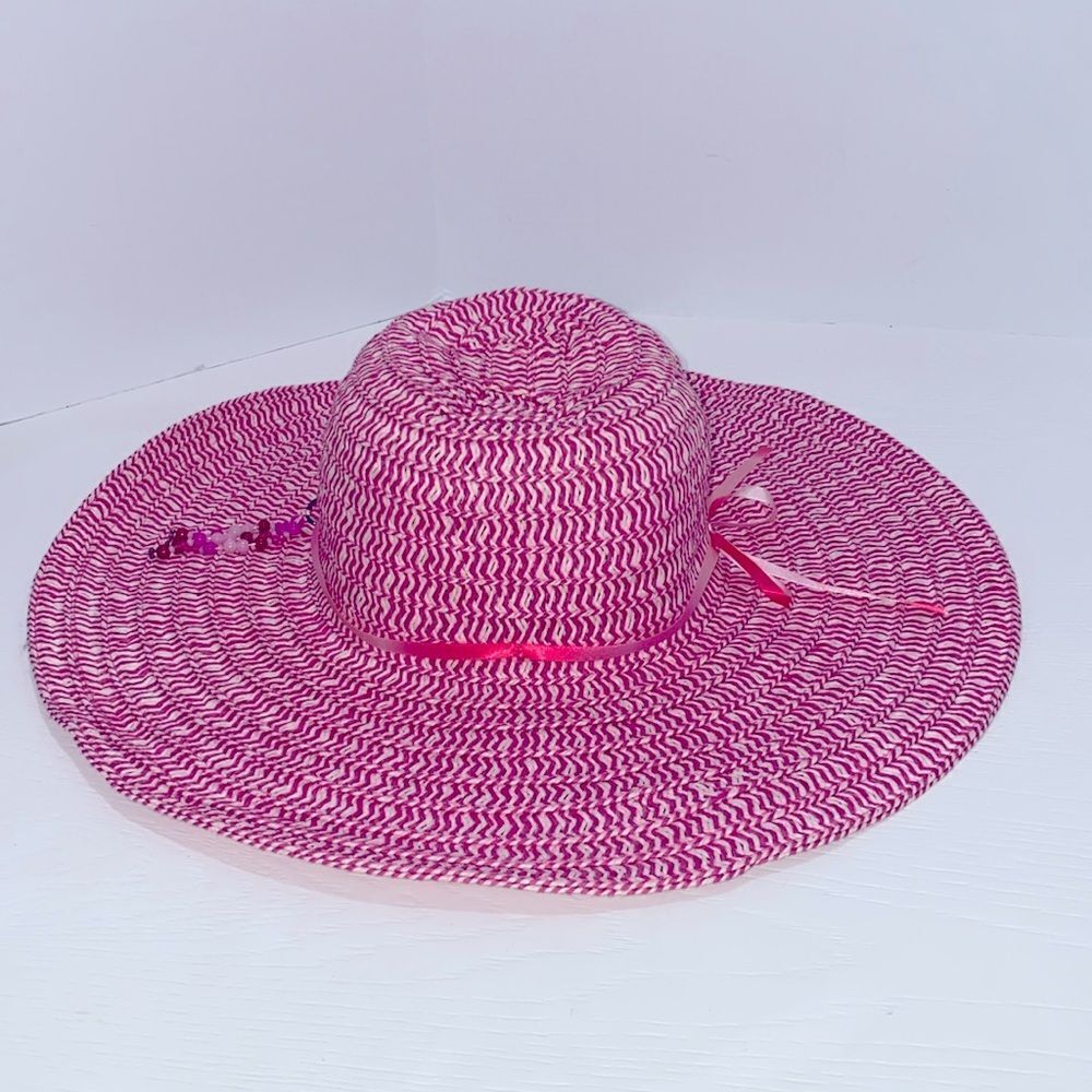 Disney Parks Pretty Pink Floppy Sun Hat Size Adult